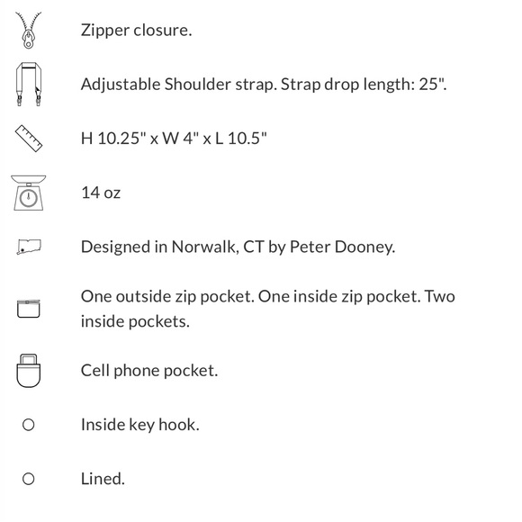 Dooney & Bourke Nylon Crossbody Purse Gray with Tan Leather Trim Accents - Picture 14 of 14